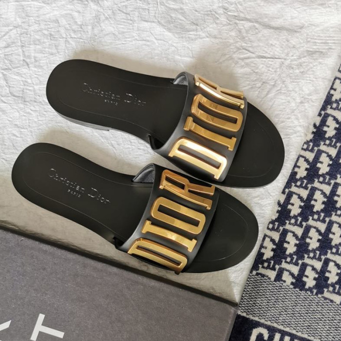 Dior Women Shoes Mule DWAY SLIDE Luxury Brand with Original Box