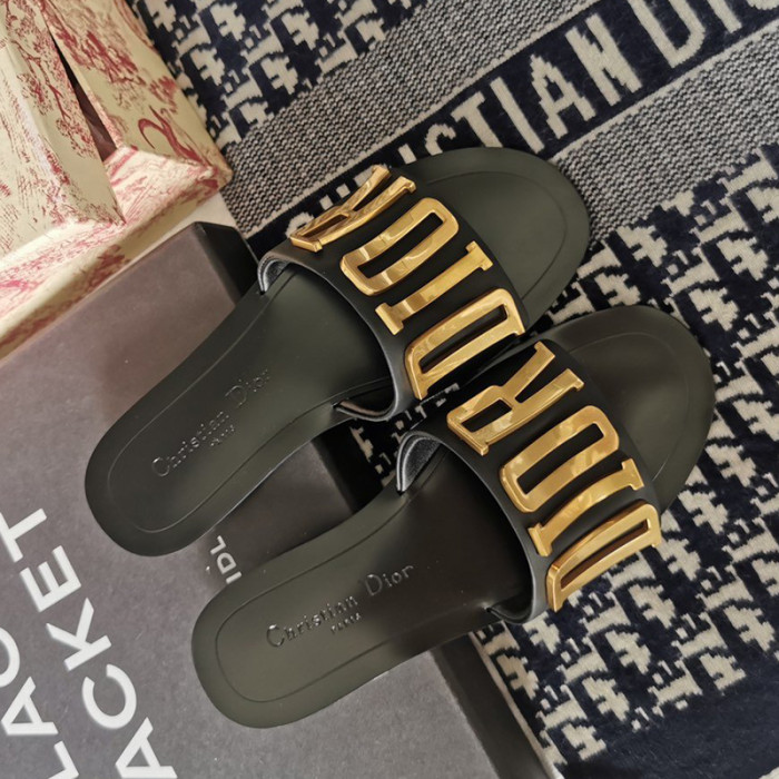 Dior Women Shoes Mule DWAY SLIDE Luxury Brand with Original Box