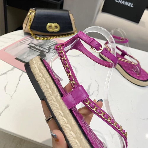 Chanel Women Shoes Fashion Summer Sandals Slippers Luxury Brand with Original Box