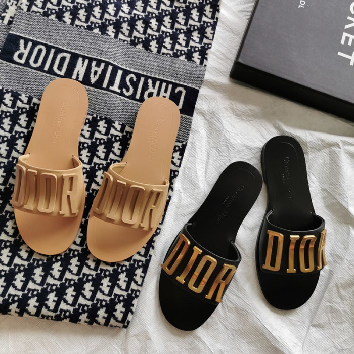 Dior Women Shoes Mule DWAY SLIDE Luxury Brand with Original Box