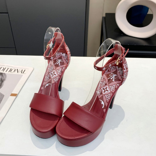 Louis Vuitton Women Shoes Sandals Fashion Summer Luxury Brand AFTERGLOW PLATFORM SANDAL with Original Box