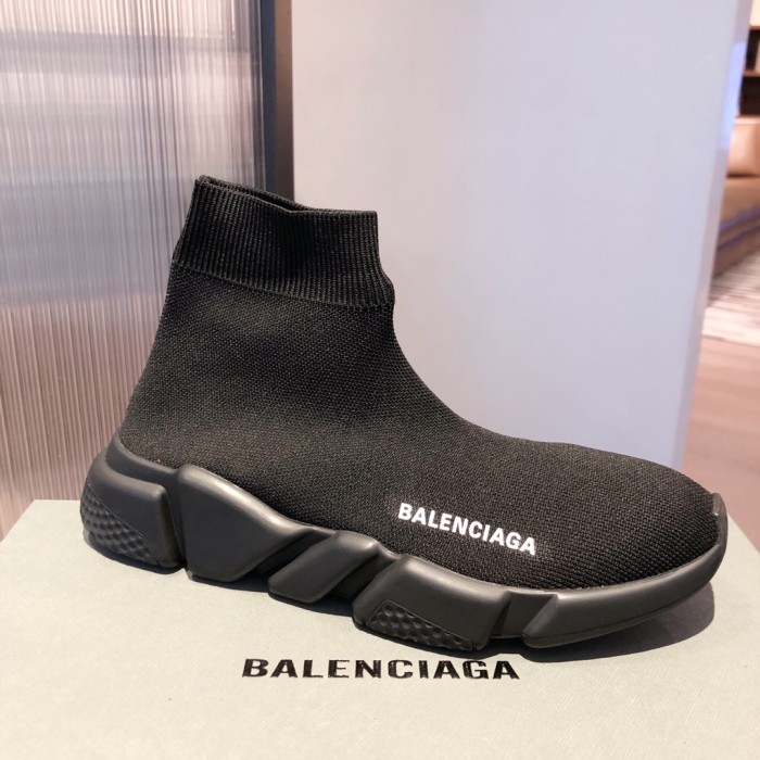 Balenciaga Men Shoes Sneakers Breathable Design Luxury Brand MEN'S SPEED SNEAKER IN BLACK with Original Box 645056W2DBP1013