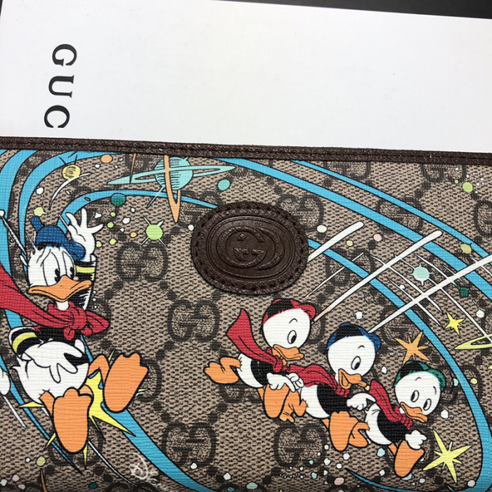 Gucci Mens Womens Wallets Purse Clutch Luxury Brand Fashion Ophidia GG zip around wallet with Original Box