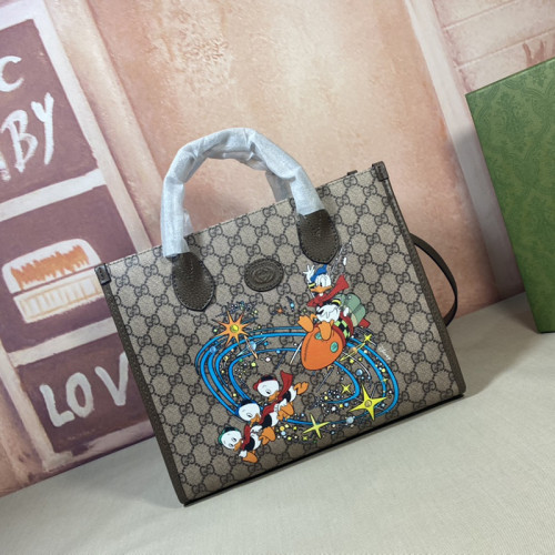 Gucci Womens Bags Hnadbags Luxury Brand Beige GG small tote bag without Original Box