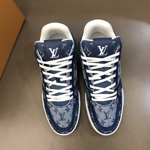 Louis Vuitton Men Shoes Sports Sneakers Luxury Brand LV TRAINER SNEAKER with Original Box 1A8MG3