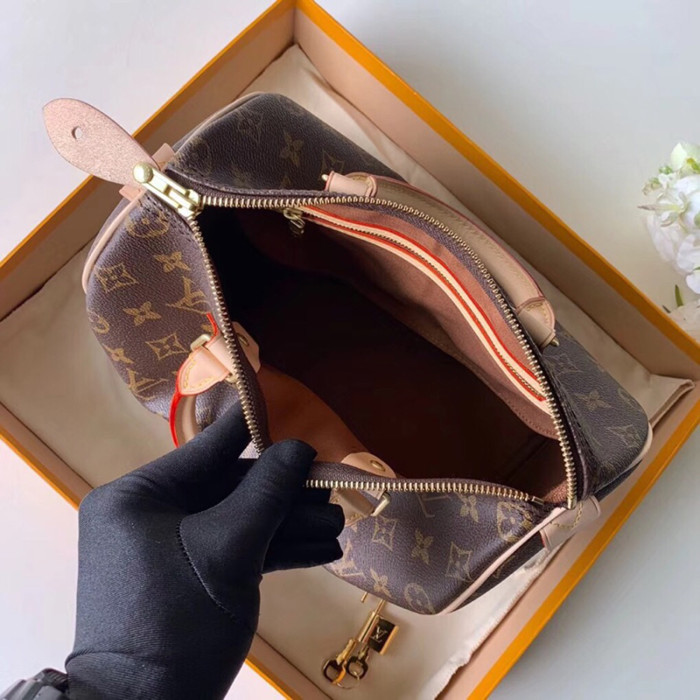 Louis Vuitton Womens Bags Luxury Brand Fashion Type SPEEDY 25 Monogram Canvas with Original Box M41109