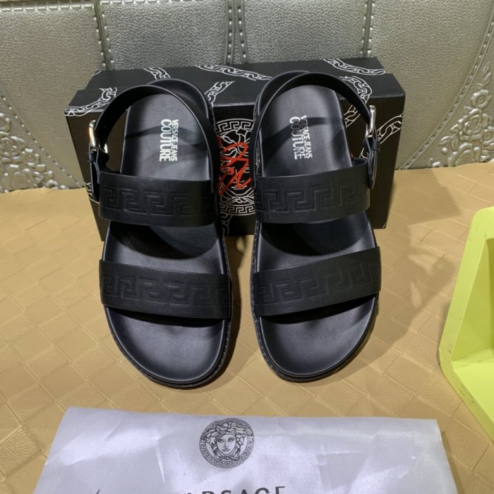 Versace Men Shoes Luxury Designer Greca Sandals