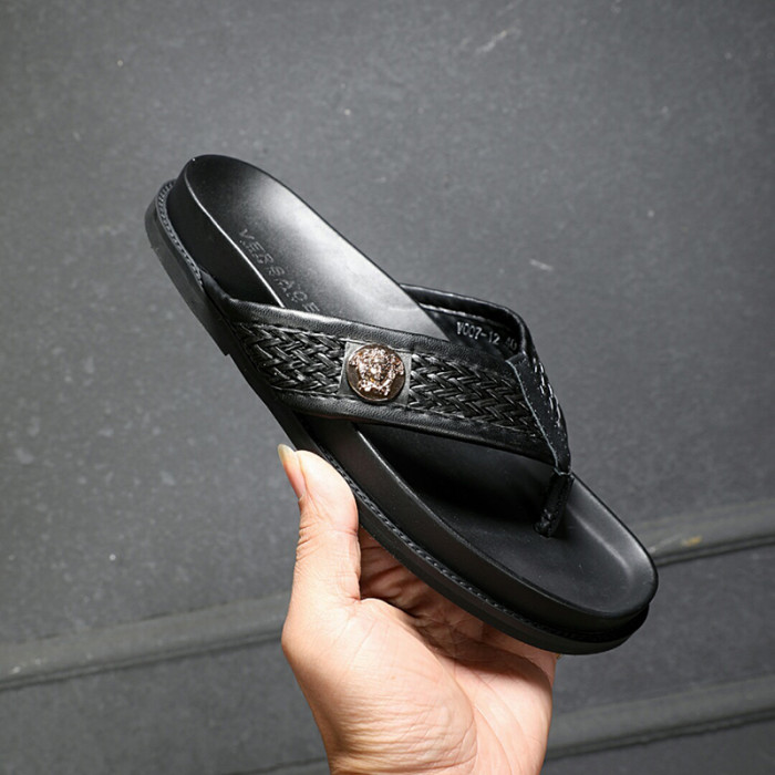 Versace Men Shoes Luxury Designer Greca Sandals