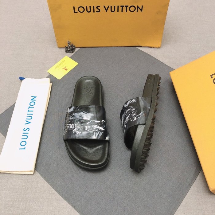Louis Vuitton Men Shoes Fashion Mule