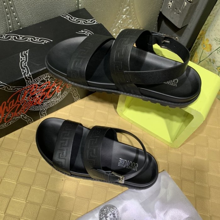 Versace Men Shoes Luxury Designer Greca Sandals