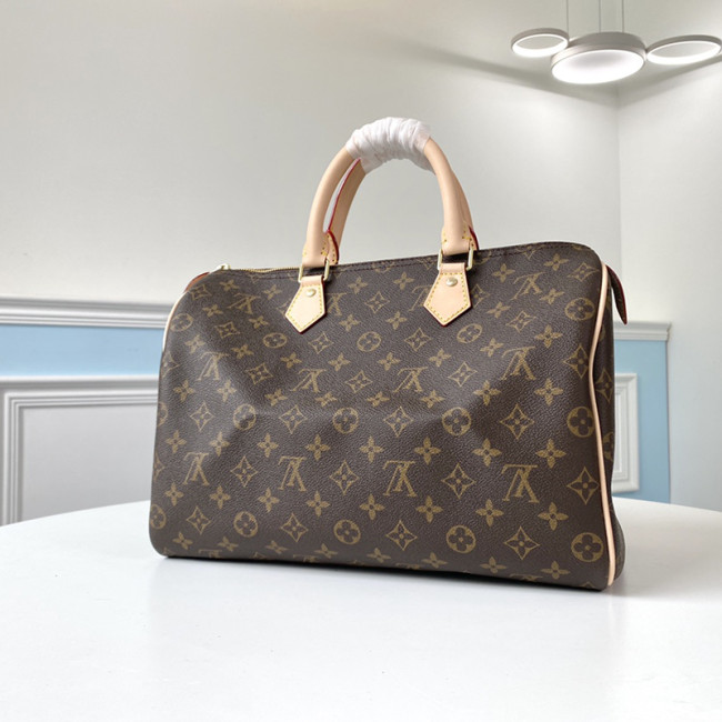 Louis Vuitton Womens Bags Luxury Brand Fashion Type SPEEDY 35 Monogram Canvas with Original Box M41107
