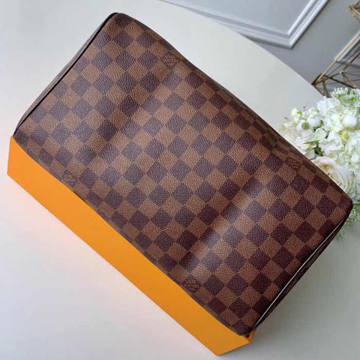Louis Vuitton Womens Bags Luxury Brand Fashion Type SPEEDY 30 Damier Ebene Canvas with Original Box N41364