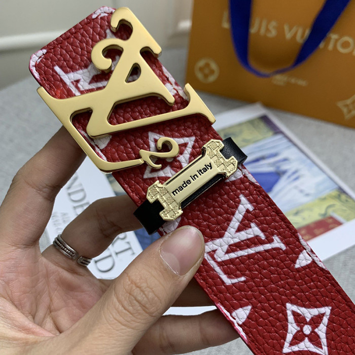 Louis Vuitton Mens Belt Luxury Brand Fashion Men Belts with Original Box