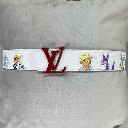 Louis Vuitton Mens Belt Luxury Brand Fashion Men Belts with Original Box LV SHAPE 40MM REVERSIBLE TAURILLON PUPPETS BELT