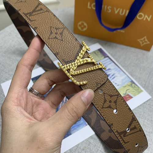 Louis Vuitton Womens Belt Luxury Brand Fashion Women Belts with Original Box