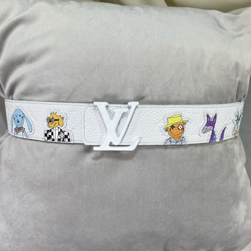 Louis Vuitton Mens Belt Luxury Brand Fashion Men Belts with Original Box LV SHAPE 40MM REVERSIBLE TAURILLON PUPPETS BELT MP292S