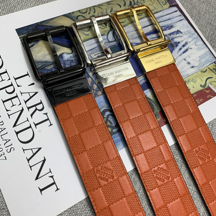 Louis Vuitton Mens Belt Luxury Brand Fashion Men Belts with Original Box
