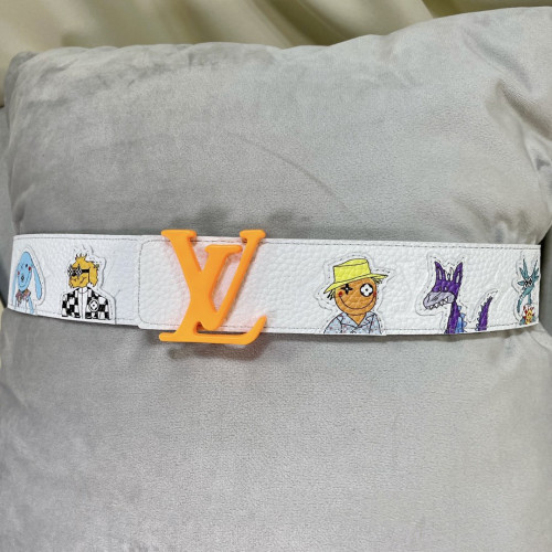Louis Vuitton Mens Belt Luxury Brand Fashion Men Belts with Original Box LV SHAPE 40MM REVERSIBLE TAURILLON PUPPETS BELT