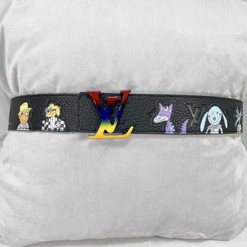 Louis Vuitton Mens Belt Luxury Brand Fashion Men Belts with Original Box LV SHAPE 40MM REVERSIBLE TAURILLON PUPPETS BELT