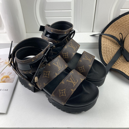Louis Vuitton Women Shoes Fashion Sandals LAUREATE PLATFORM SANDAL
