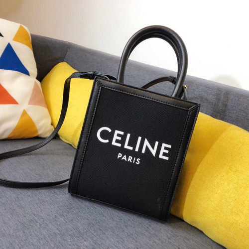 CELINE Triomphe Canvas Small bucket in triomphe canvas and calfskin (  191442CAS.04LU, 191442CAS.01BC)