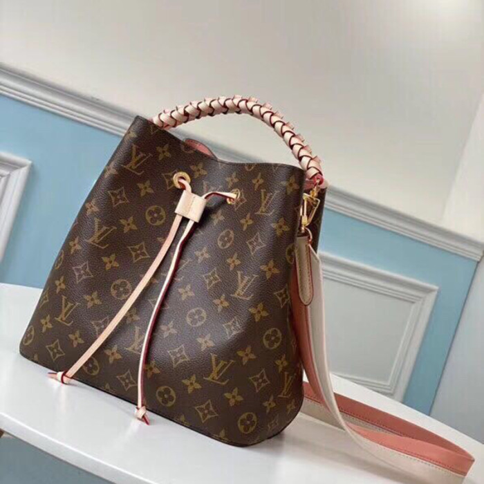 Louis Vuitton Womens Bags Luxury Brand Fashion Type NÉONOÉ MM Monogram coated canvas M45577 with Original Box