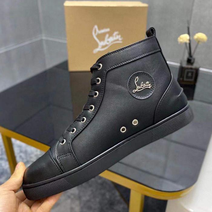 Christian Louboutin Mens Shoes Luxury Brand Red Bottom Design Louis Orlato with Original Box