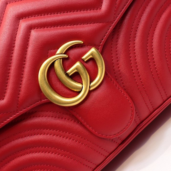 Gucci Womens Bags Crossbody GG Marmont mini top handle bag Leather with Original Box Shoulder Bags for Women 1:1 AAA Quality