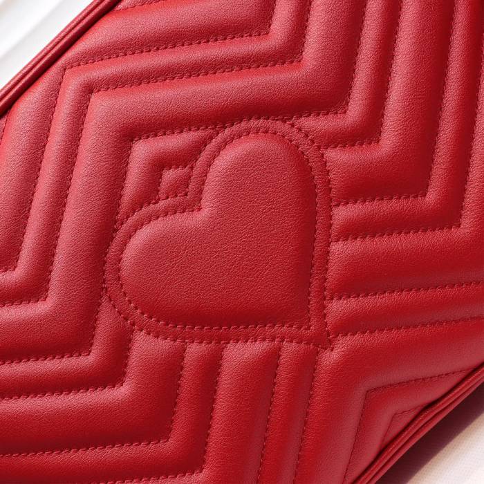 Gucci Womens Bags Crossbody GG Marmont mini top handle bag Leather with Original Box Shoulder Bags for Women 1:1 AAA Quality