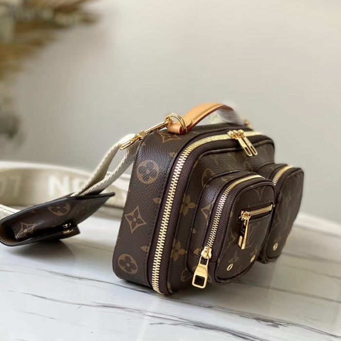 Louis Vuitton Womens Bags Luxury Brand Crossbody Bags UTILITY CROSSBODY Monogram coated canvas M80446 with Original Box