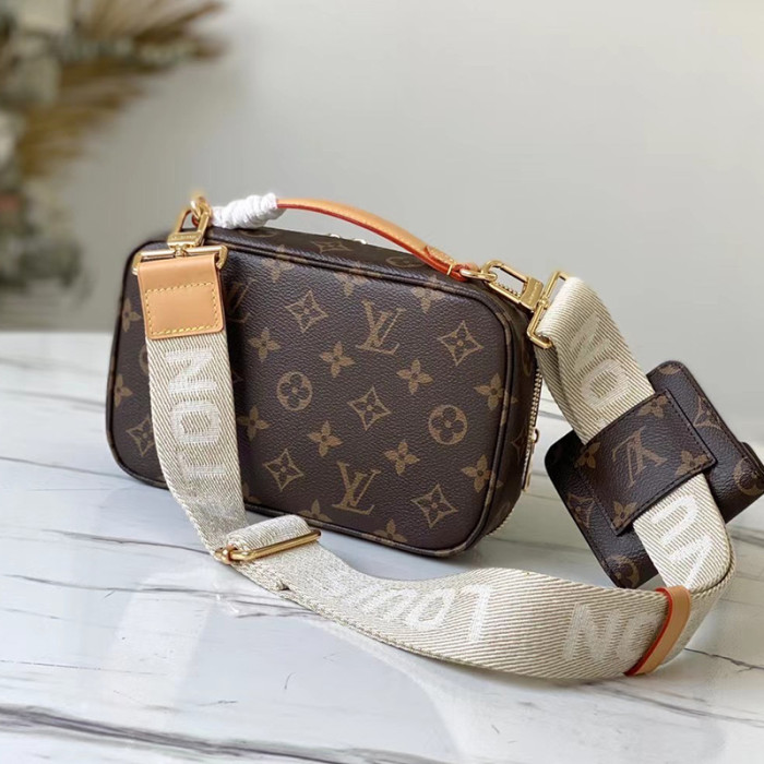 Louis Vuitton Womens Bags Luxury Brand Crossbody Bags UTILITY CROSSBODY Monogram coated canvas M80446 with Original Box