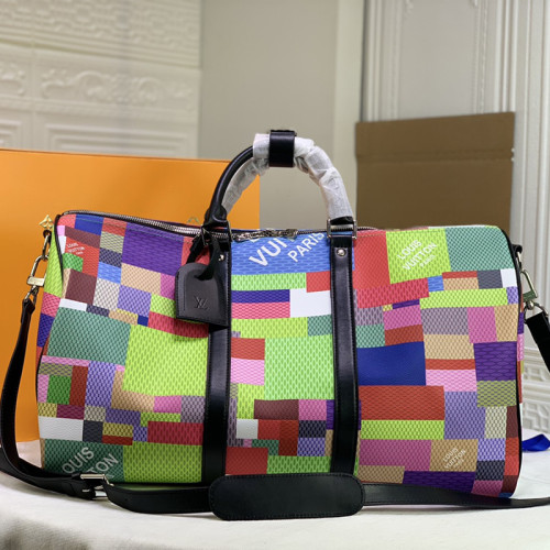 Louis Vuitton Womens and Mens Unisex Bags Luxury Brand KEEPALL BANDOULIÈRE 50 without Original Box