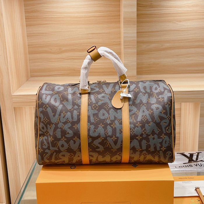 Louis Vuitton Womens and Mens Unisex Bags Luxury Brand KEEPALL BANDOULIÈRE 45 without Original Box