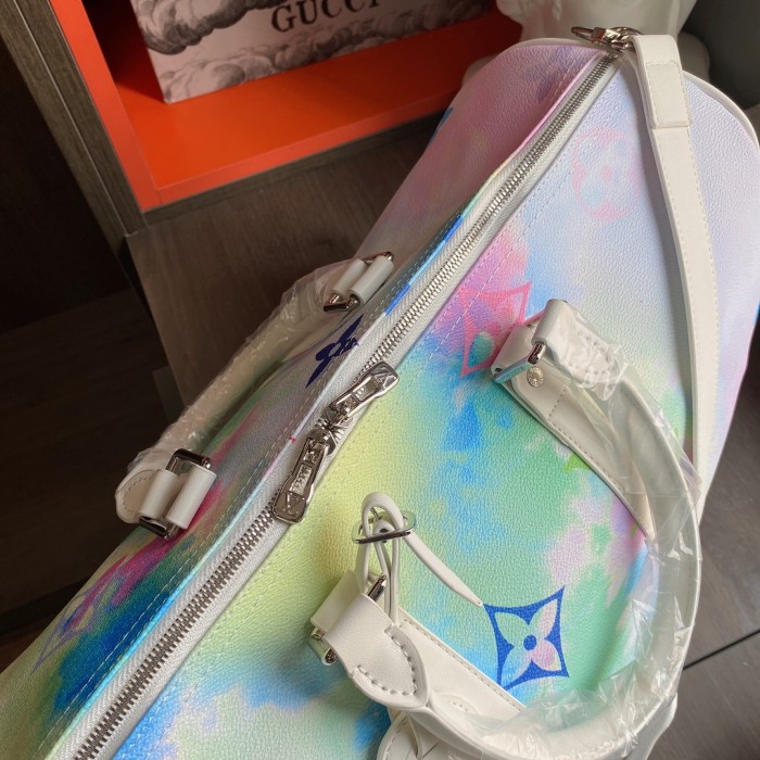 Louis Vuitton Womens and Mens Unisex Bags Luxury Brand KEEPALL BANDOULIÈRE 45 without Original Box