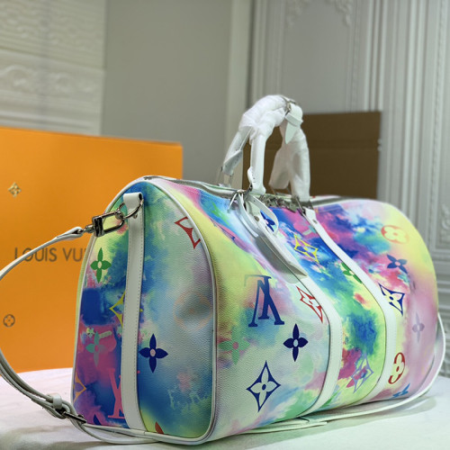 Louis Vuitton Womens and Mens Unisex Bags Luxury Brand KEEPALL BANDOULIÈRE 50 without Original Box