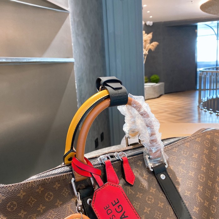 Louis Vuitton Womens and Mens Unisex Bags Luxury Brand KEEPALL BANDOULIÈRE 50 without Original Box