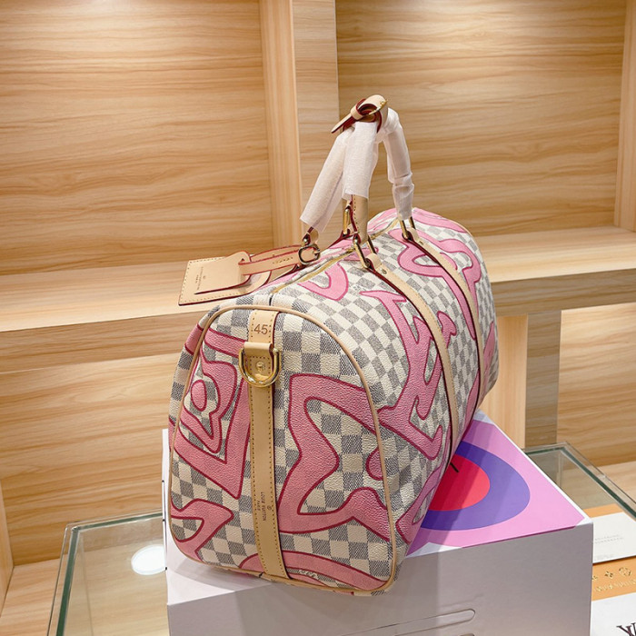 Louis Vuitton Womens and Mens Unisex Bags Luxury Brand KEEPALL BANDOULIÈRE 45 without Original Box