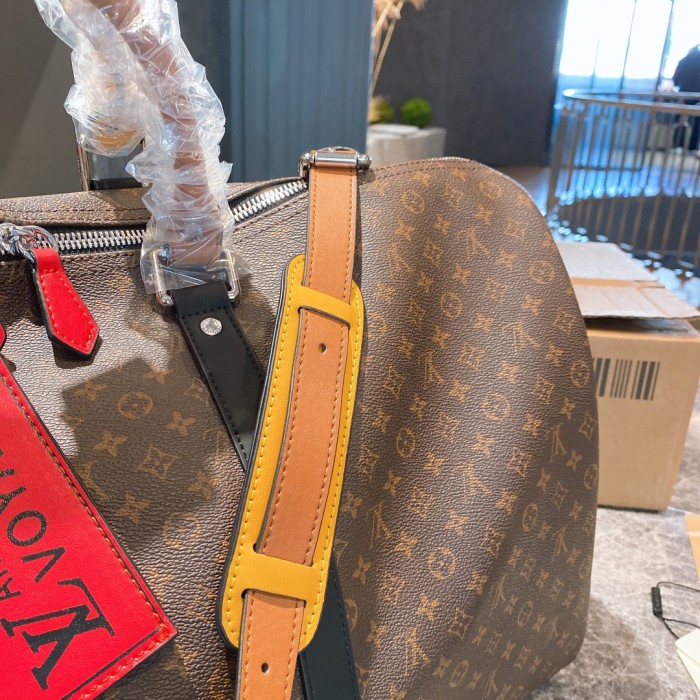 Louis Vuitton Womens and Mens Unisex Bags Luxury Brand KEEPALL BANDOULIÈRE 50 without Original Box