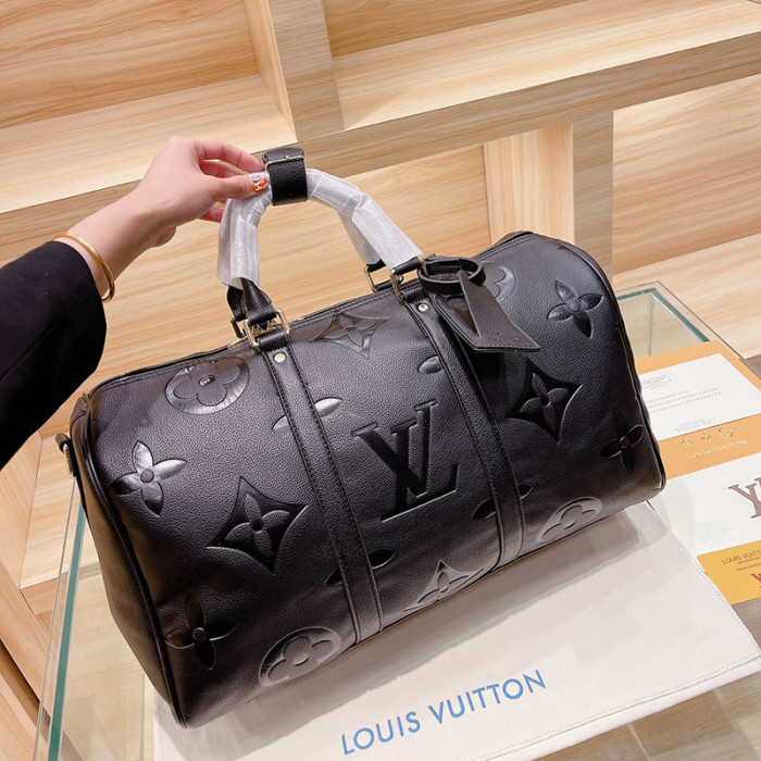 Louis Vuitton Womens and Mens Unisex Bags Luxury Brand KEEPALL BANDOULIÈRE 45 without Original Box