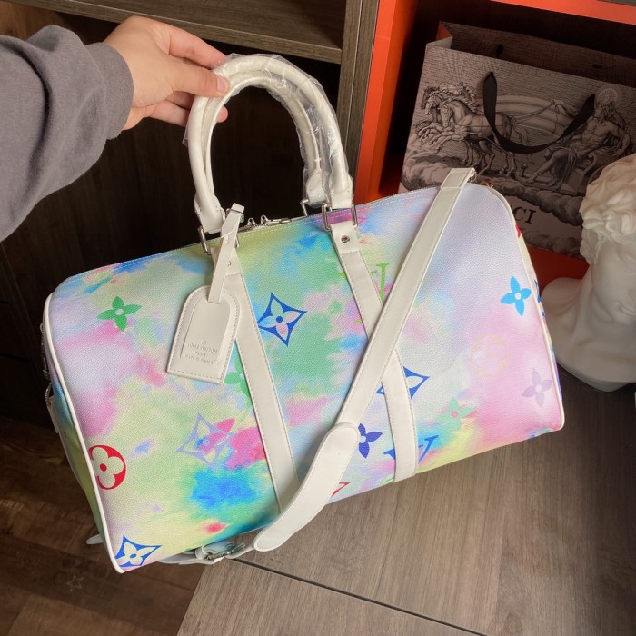 Louis Vuitton Womens and Mens Unisex Bags Luxury Brand KEEPALL BANDOULIÈRE 45 without Original Box
