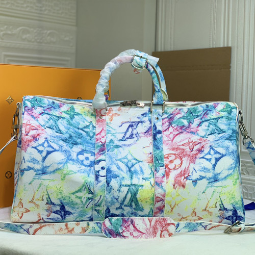 Louis Vuitton Womens and Mens Unisex Bags Luxury Brand KEEPALL BANDOULIÈRE 50 without Original Box M57486