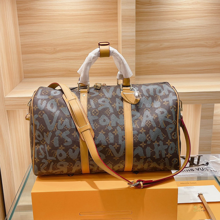 Louis Vuitton Womens and Mens Unisex Bags Luxury Brand KEEPALL BANDOULIÈRE 45 without Original Box