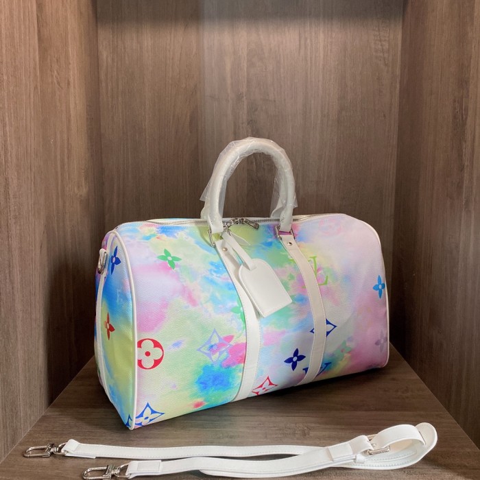 Louis Vuitton Womens and Mens Unisex Bags Luxury Brand KEEPALL BANDOULIÈRE 45 without Original Box