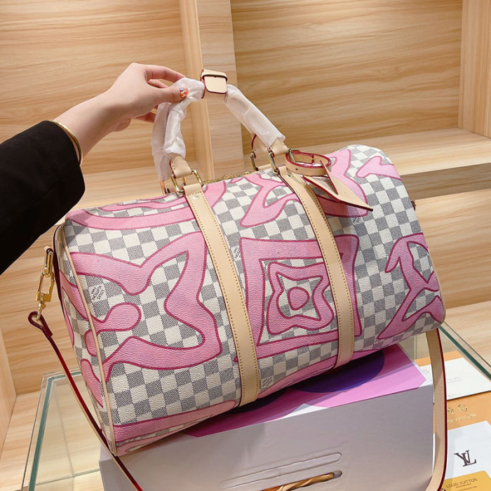 Louis Vuitton Womens and Mens Unisex Bags Luxury Brand KEEPALL BANDOULIÈRE 45 without Original Box
