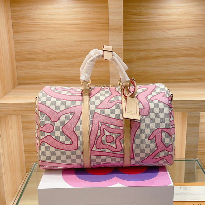 Louis Vuitton Womens and Mens Unisex Bags Luxury Brand KEEPALL BANDOULIÈRE 45 without Original Box