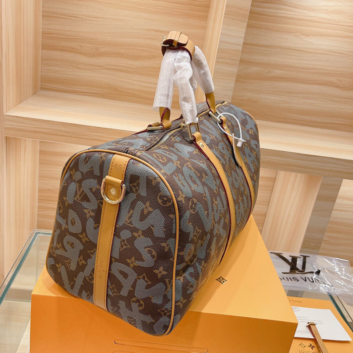 Louis Vuitton Womens and Mens Unisex Bags Luxury Brand KEEPALL BANDOULIÈRE 45 without Original Box