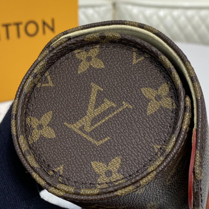 Louis Vuitton Womens Mens 3 WATCH CASE Monogram Canvas Luxury Brand Fashion Type with Original Box AAA Same as the Original M47530