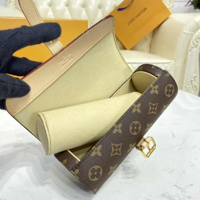 Louis Vuitton Womens Mens 3 WATCH CASE Monogram Canvas Luxury Brand Fashion Type with Original Box AAA Same as the Original M47530