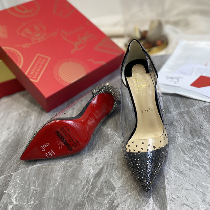 Christian Louboutin Womens Shoes Degrastrassita High Heels Shoes Pumps 10CM