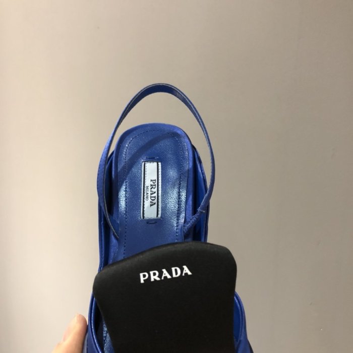 Prada Womens Shoes Two-tone Nylon Gabardine Pumps
